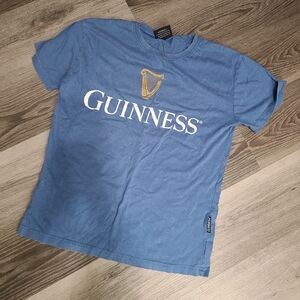 Guinness Blue Short Sleeve Shirt Size M